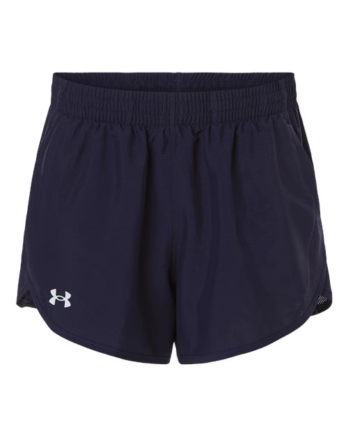 Under Armour Women's Fly-By Unlined 3" Short - 1382968 - EMBROIDERED