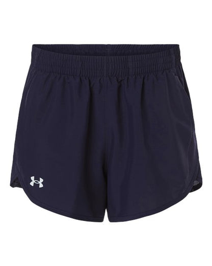 Under Armour Women's Fly-By Unlined 3" Short - 1382968 - EMBROIDERED