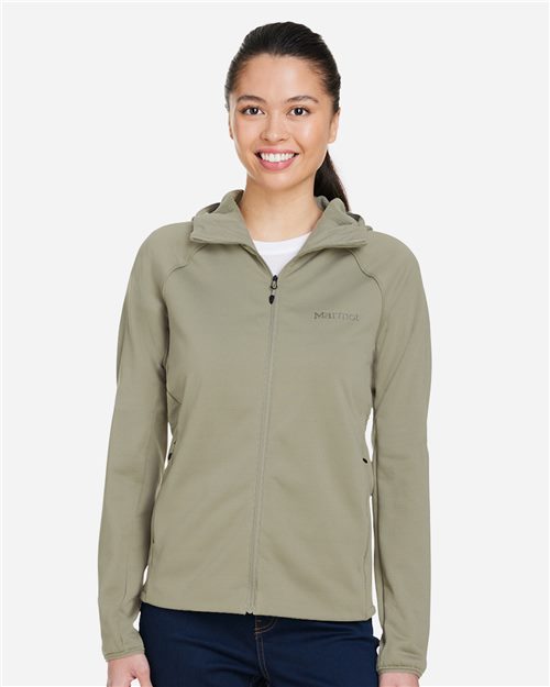 Marmot Women's Leconte Full Zip Hooded Jacket - M15393 - EMBROIDERED