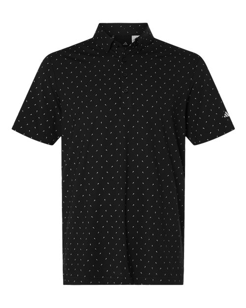 Adidas Men's Ultimate365 Micro Print Polo - A2028 - EMBROIDERED