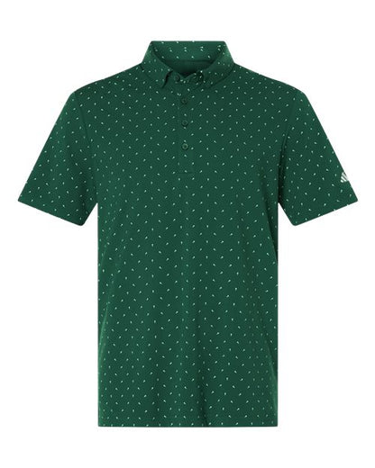 Adidas Men's Ultimate365 Micro Print Polo - A2028 - EMBROIDERED