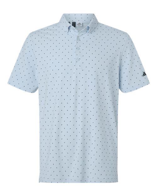 Adidas Men's Ultimate365 Micro Print Polo - A2028 - EMBROIDERED