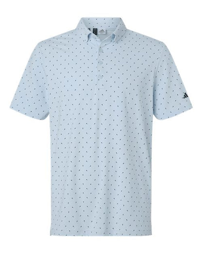 Adidas Men's Ultimate365 Micro Print Polo - A2028 - EMBROIDERED