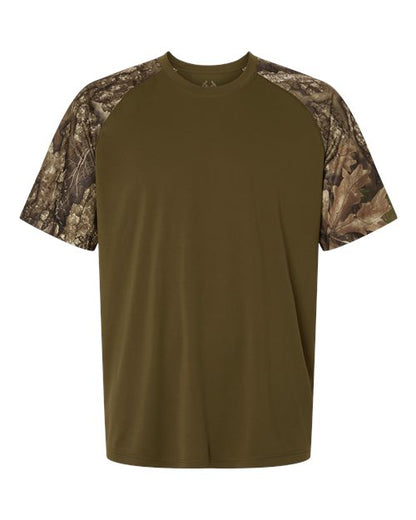 RealTree Unisex Realtree(R) Performance Colorblock T-Shirt - RT2103 - EMBROIDERED