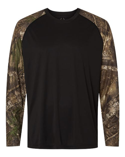 RealTree Unisex Realtree(R) Performance Colorblocked Long Sleeve T-Shirt - RT3104 - EMBROIDERED
