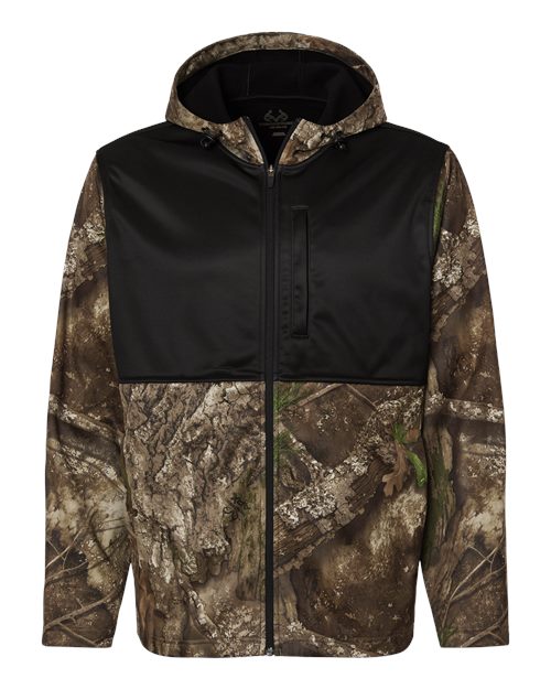RealTree Unisex Realtree(R) Performance Colorblocked Full-Zip Hooded Sweatshirt - RT5204 - EMBROIDERED