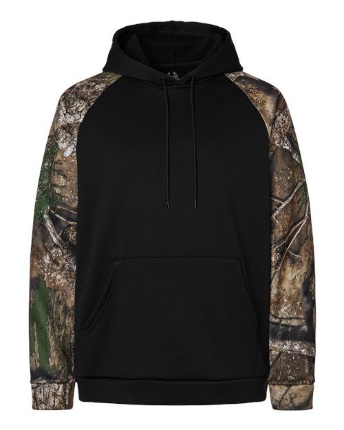 RealTree Unisex Realtree(R) Performance Colorblocked Hooded Sweatshirt - RT5305 - EMBROIDERED