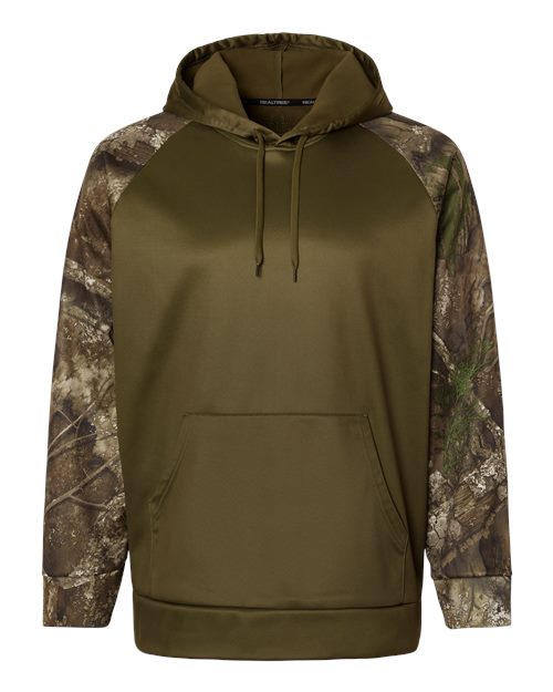 RealTree Unisex Realtree(R) Performance Colorblocked Hooded Sweatshirt - RT5305 - EMBROIDERED