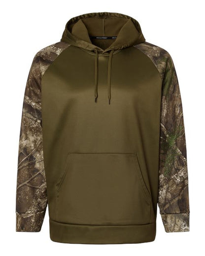 RealTree Unisex Realtree(R) Performance Colorblocked Hooded Sweatshirt - RT5305 - EMBROIDERED