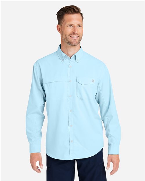 HUK Men's Tide Point Pocket Fishing Shirt - H150172 - EMBROIDERED