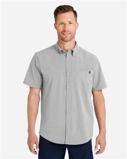 HUK Men's Kona Short Sleeve Solid Shirt - H150154 - EMBROIDERED