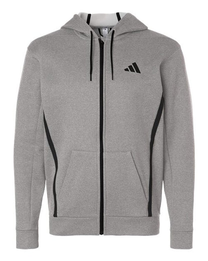 Adidas Men's Game & Go Fleece Full-Zip Hooded Sweatshirt - AT208 - EMBROIDERED
