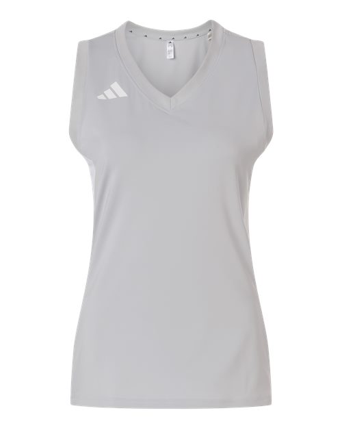 Adidas Women's Quickset V-Neck Sleeveless Jersey - AT120 - EMBROIDERED