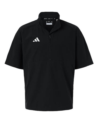 Adidas Men's Short Sleeve Quarter-Zip Pullover - AT505 - EMBROIDERED