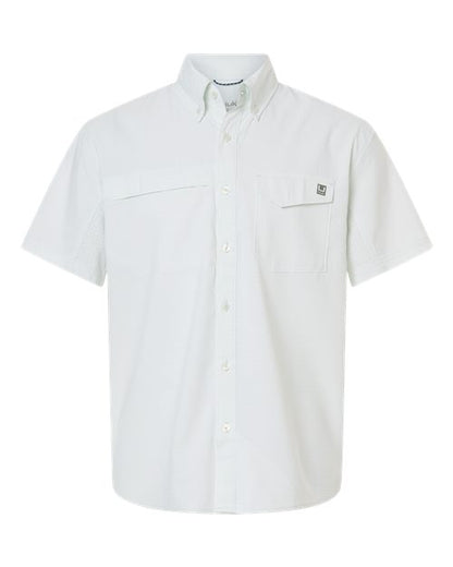 HUK Men's Tidepoint Printed Short Sleeve Shirt - H1500220 - EMBROIDERED