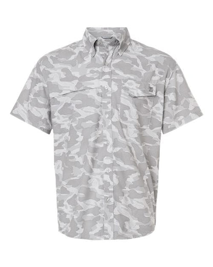 HUK Men's Tidepoint Printed Short Sleeve Shirt - H1500220 - EMBROIDERED