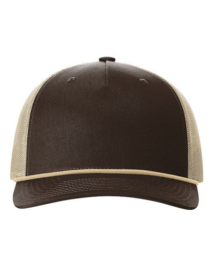 Richardson Five-Panel Trucker Rope Cap - 112FPR - EMBROIDERED