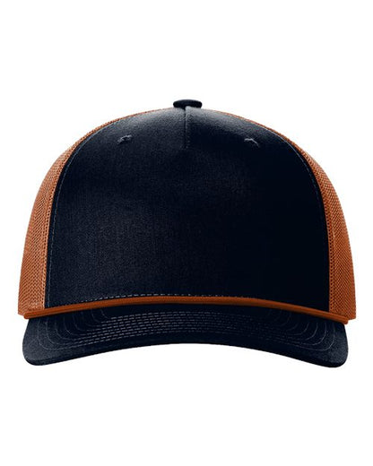 Richardson Five-Panel Trucker Rope Cap - 112FPR - EMBROIDERED