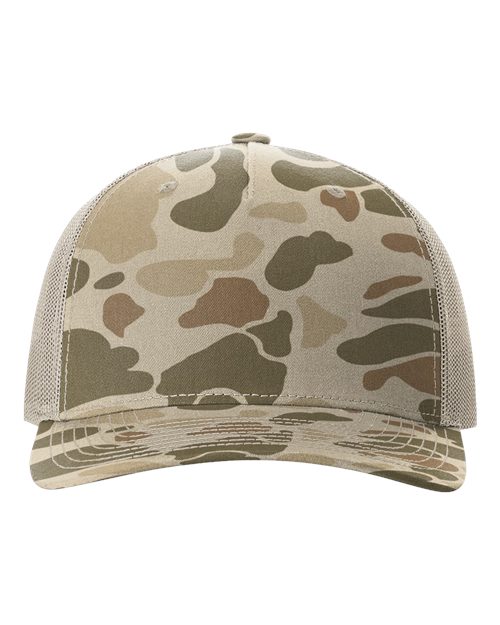 Richardson Printed Five-Panel Trucker Cap - 112PFP - EMBROIDERED