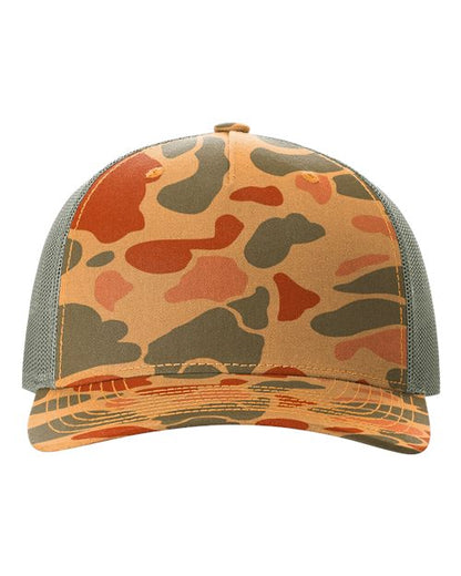 Richardson Printed Five-Panel Trucker Cap - 112PFP - EMBROIDERED