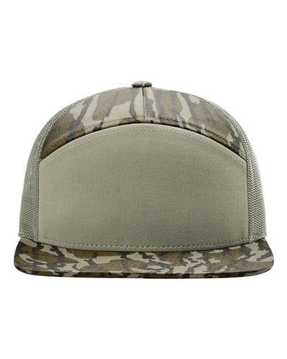 Richardson Printed Seven-Panel Trucker Cap - 168P - EMBROIDERED