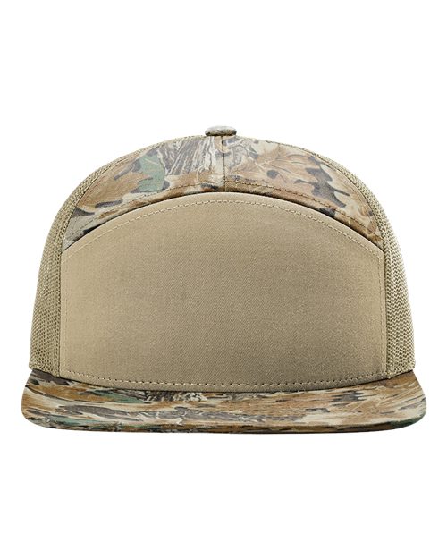 Richardson Printed Seven-Panel Trucker Cap - 168P - EMBROIDERED