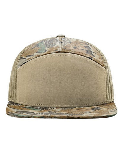 Richardson Printed Seven-Panel Trucker Cap - 168P - EMBROIDERED