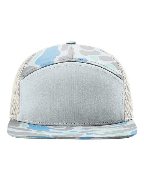 Richardson Printed Seven-Panel Trucker Cap - 168P - EMBROIDERED