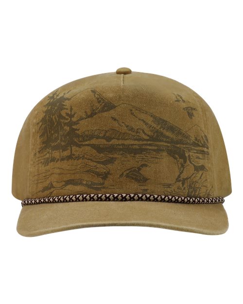 DRI DUCK Mallard Nature Scene Cap - 3337 - EMBROIDERED