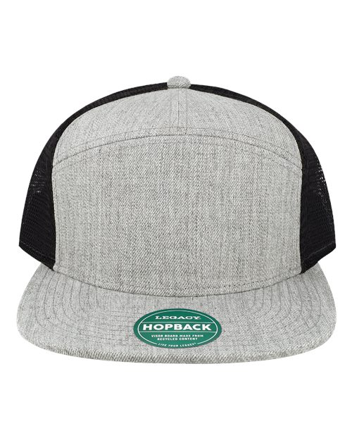 LEGACY Hopback Seven-Panel Trucker Cap - H7FB - EMBROIDERED