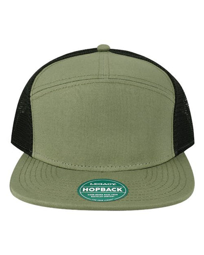 LEGACY Hopback Seven-Panel Trucker Cap - H7FB - EMBROIDERED