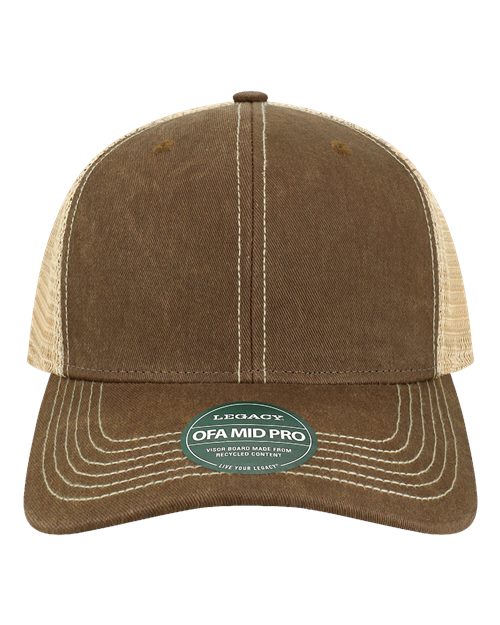 LEGACY Old Favorite Mid Pro Trucker Cap - OFMPS - EMBROIDERED