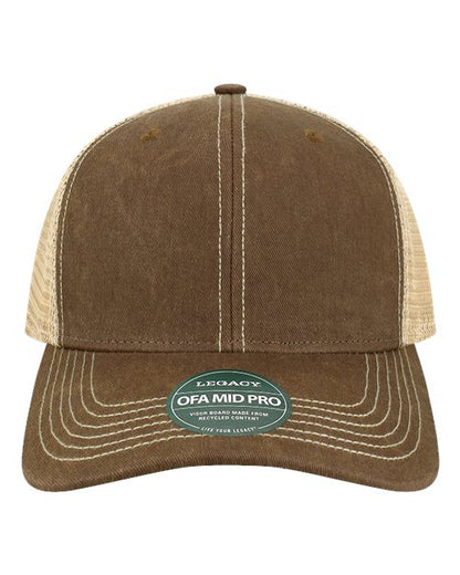 LEGACY Old Favorite Mid Pro Trucker Cap - OFMPS - EMBROIDERED