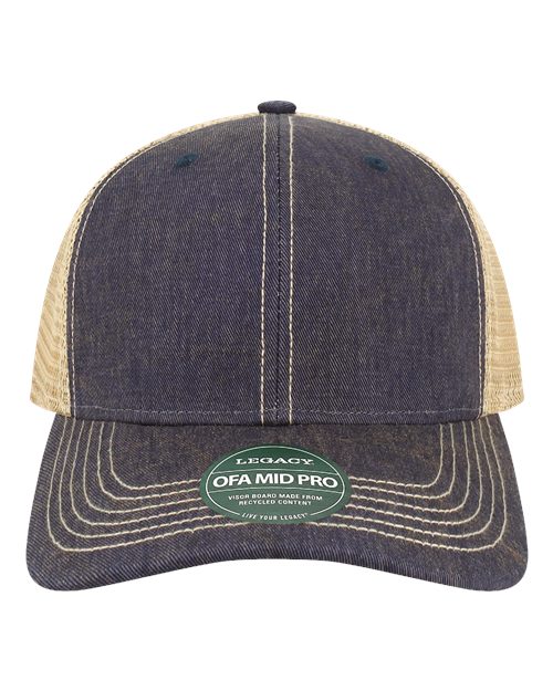 LEGACY Old Favorite Mid Pro Trucker Cap - OFMPS - EMBROIDERED