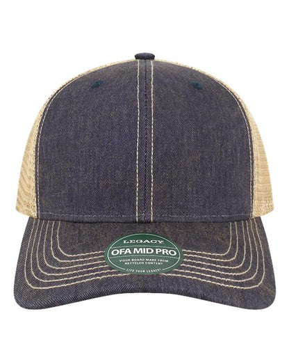 LEGACY Old Favorite Mid Pro Trucker Cap - OFMPS - EMBROIDERED