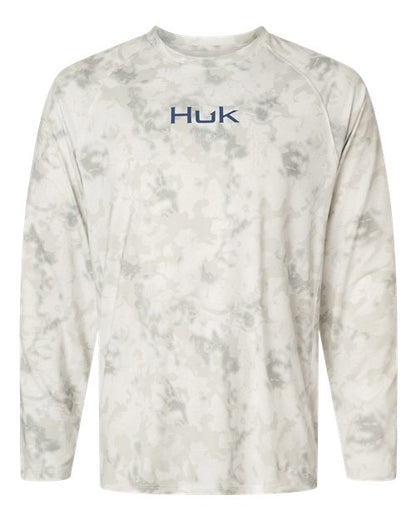 HUK Men's Airweight KS Printed Crewneck Pullover - H1200718 - EMBROIDERED