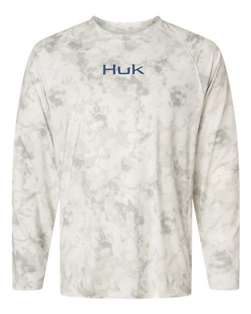 HUK Men's Airweight KS Printed Crewneck Pullover - H1200718 - EMBROIDERED