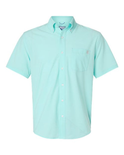 HUK Men's Kona Short Sleeve Solid Shirt - H150154 - EMBROIDERED