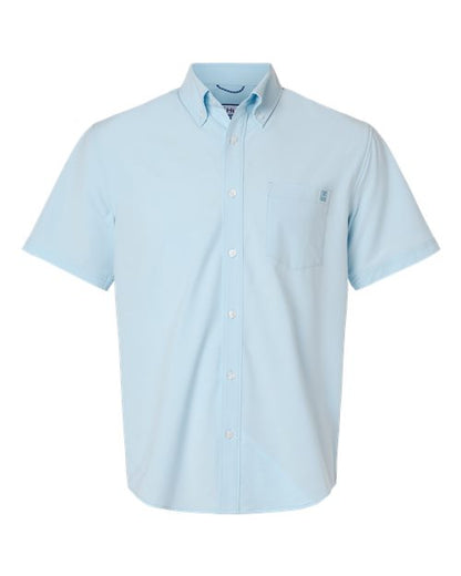 HUK Men's Kona Short Sleeve Solid Shirt - H150154 - EMBROIDERED