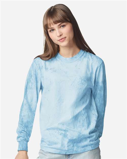Comfort Colors Unisex Colorblast™ Long Sleeve T-Shirt - 6045 - EMBROIDERED