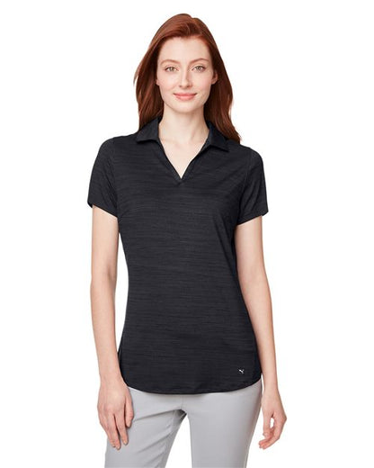 Puma Golf Women's Cloudspun Free V-neck Polo - 597695 - EMBROIDERED