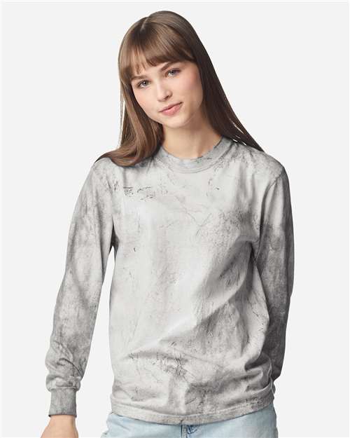 Comfort Colors Unisex Colorblast™ Long Sleeve T-Shirt - 6045 - EMBROIDERED