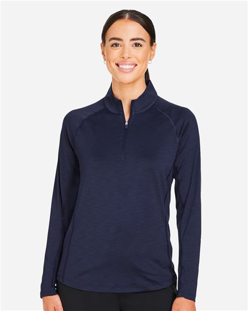 Puma Golf Women's You-V Quarter-Zip Pullover - 625902 - EMBROIDERED