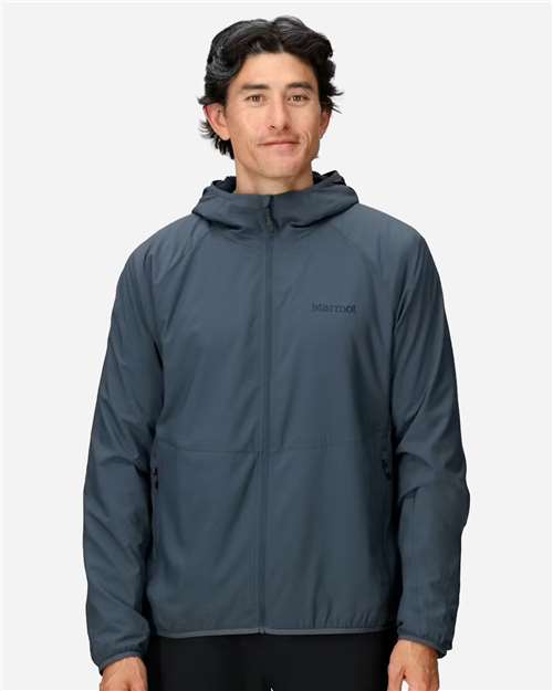 Marmot Men's Aerothermal Soft Shell Hooded Jacket - M16219 - EMBROIDERED