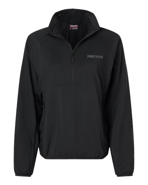 Marmot Women's Aerothermal Soft Shell Quarter-Zip Pullover - M16245 - EMBROIDERED