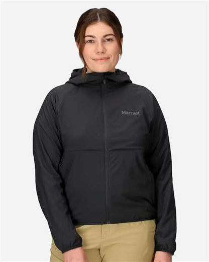 Marmot Women's Aerothermal Soft Shell Hooded Jacket - M16246 - EMBROIDERED