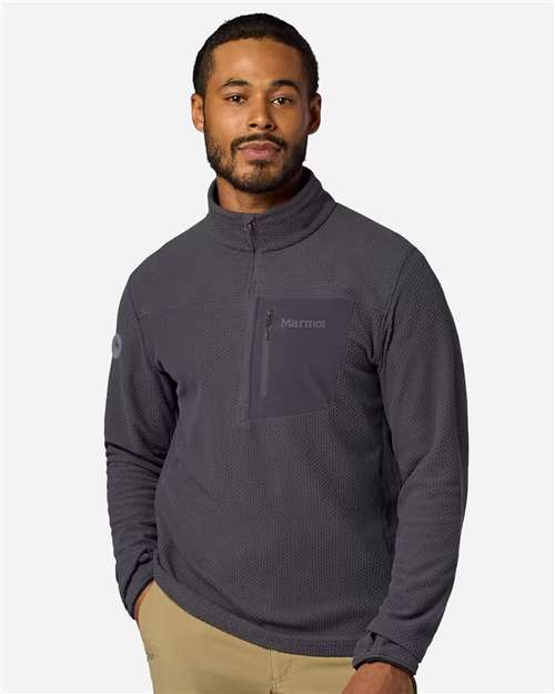 Marmot Men's Air Fleece Quarter-Zip Pullover - M16726 - EMBROIDERED