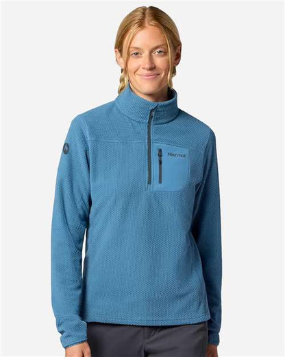 Marmot Women's Air Fleece Quarter-Zip Pullover - M16745 - EMBROIDERED