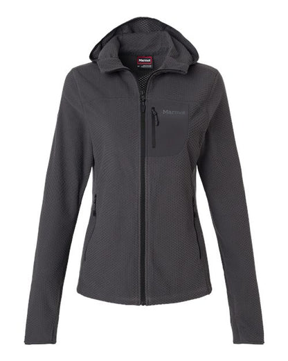 Marmot Women's Air Fleece Hooded Jacket - M16746 - EMBROIDERED