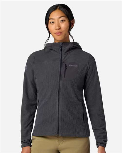 Marmot Women's Air Fleece Hooded Jacket - M16746 - EMBROIDERED
